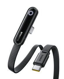 Baseus USB-C 充電ケーブル PD対応 100W/5A 急速充電 亜鉛合金採用 ナイロン編組 高耐久 頑丈 断線防止 絡まないデザイン TypeC 480Mbps データ転送 QC/PPS iPhone iPad Pro MacBook Pro Galaxy スマートフォン TypeCデバイス 各種対応 1m 2m