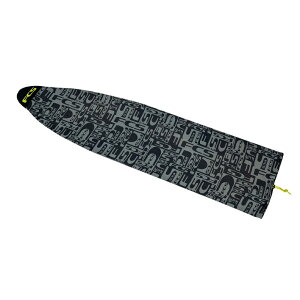 FCS STRETCH FUN BOARD COVER 7'0 Monogram Coal/Lime@FCS Xgb` t@{[h jbgP[X 