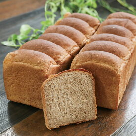 全粒粉100％食パン 4斤 24枚(6枚切) 九州産小麦 無添加 ココナッツオイル使用 水素水仕込み