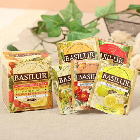 マジックフルーツアソート（ティーバッグ5種×2袋）＜バシラーティー basilurtea ＞【ギフト プチギフト 紅茶 プレゼント セイロンティー フレーバーティー かわいい 水出し アイスティー アソート バラエティパック】 個別包装