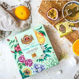 ヴィンテージブロッサム2(ティーバック40袋入り )【紅茶 ギフト おしゃれ 即日配達 敬老の日 ティーバッグ お歳暮ギフト 熨斗名入れ 茶の子 個 包装 ホワイトデー お返し 2000 円 バラエティパック】バシラーティー basilurtea 個別包装