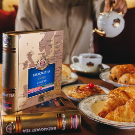 世界70カ国で愛される紅茶ギフト｜ブレックファストティー ヨーロッパ アソート（ティーバッグ32袋）誕生日 お返し おしゃれ かわいい 引越し ご挨拶 プレゼント 20代 30代 40代 50代 プレゼント メッセージカード 紅茶専門店 高級 フラワーソープ ダージリン