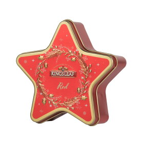 クリスマス紅茶ギフト（テトラティーバッグ10袋入り）スターライトコレクション バシラーティー プレゼント フレーバーティー デザイン缶 セイロンティー プチギフト キングスリーフ 星型 スター