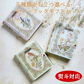 【ギフト仕様】TEA BOOKセレクト3,000円コース(ティーバッグ5袋×2缶)【紅茶 ギフト お歳暮 即日発送 誕生日 内祝い おしゃれ かわいい 缶 送料無料 ティーバッグ 入学祝 結婚内祝い 出産内祝い 引越し ご挨拶 お返し 粗供養 快気祝い 結婚祝い 記念品 女性 茶の子】