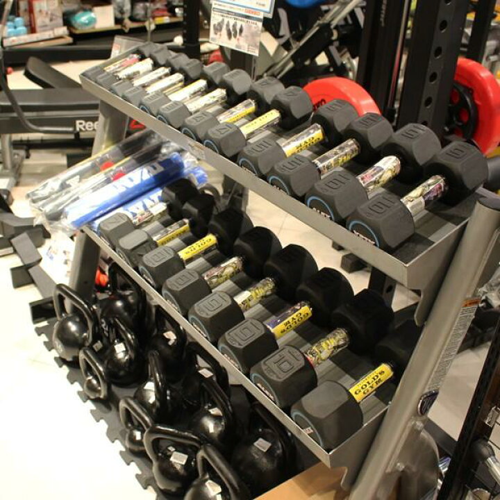 楽天市場】アレックス ラバーヘックスダンベル（15kg） 2個セット 