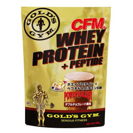 CFMホエイプロテイン＋ペプチド ダブルチョコレート風味 900g GOLD'S GYM_S ゴールドジムサプリ
