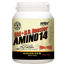 アミノ14パウダー EAA+N.O.ブースター 300g GOLD'S GYM_S ゴールドジムサプリ アルギニン グルタミン オルニチン ロイシン