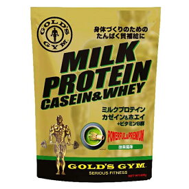ミルクプロテイン ガゼイン ホエイ（800g）【抹茶風味】[GOLD'S GYM_S ゴールドジムサプリ]