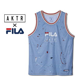 [クーポン30%OFF 5/2 7:59まで] AKTR アクター フィラ コラボ モック デニム タンクトップ xFILA MOCK DENIM TANK FD