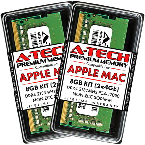 A-Tech 8GB(2x4GB) DDR4-2133 PC4-17000 SO-DIMM �m�[�gPC�p ������ �Ή��@��: Apple iMac (21.5-inch, Mid 2017) / Dell Alienware 15 R2 / Dell Alienware 17 R3 / Dell Inspiron 14 7466 Gaming / Dell Inspiron 14 3465 / Dell Inspiron 12 5280 2-in-1 ��