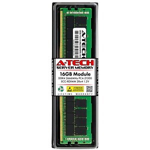 A-Tech 16GB DDR4-2666 PC4-21300 ECC Registered RDIMM 2Rx4 �T�[�o�[�p ������ �Ή��@��: Apple iMac Pro (Retina 5K, 27-inch, Late 2017) / Dell PowerEdge C4130 / Dell PowerEdge C6320 / Dell PowerEdge C6320p / Dell PowerEdge C6420 ��