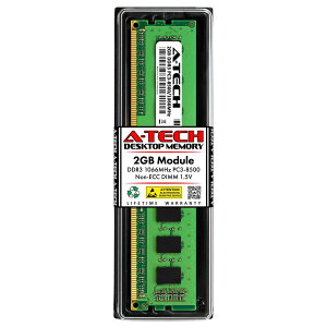 A-Tech 2GB DDR3-1066 PC3-8500 DIMM 1.5V �f�X�N�g�b�v�p ������ �Ή��@��: Dell Inspiron 570 / Dell Inspiron 560s / Dell Inspiron 660 / Dell Inspiron 560 / Dell Inspiron 660s / Dell OptiPlex 780 MT