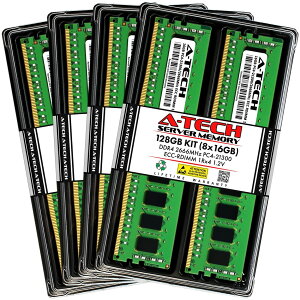 A-Tech 128GB(8x16GB) DDR4-2666 PC4-21300R ECC Registered RDIMM 1Rx4 1.2V �T�[�o�[�p ������