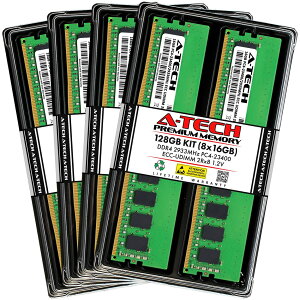 A-Tech 128GB(8x16GB) DDR4-2933 PC4-23400 ECC Unbuffered UDIMM 2Rx8 ���[�N�X�e�[�V�����E�T�[�o�[�p ������