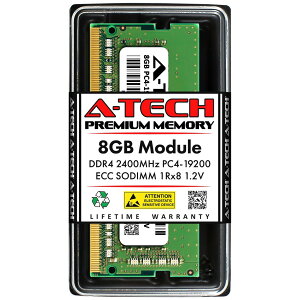 A-Tech 8GB DDR4-2400 PC4-19200 ECC SO-DIMM 1Rx8 ���[�N�X�e�[�V�����E�T�[�o�[�p ������ �Ή��@��: QNAP TS-873AeU-4G / QNAP TS-873AeU-RP-4G / QNAP TS-h973AX-32G / QNAP TS-h973AX-8G / QNAP TS-873A-8G / QNAP TS-673A-8G / QNAP TS-473A-8G