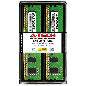 A-Tech 8GB(2x4GB) DDR4-3200 PC4-25600 DIMM �f�X�N�g�b�v�p ������ �Ή��@��: Dell Alienware Aurora R10 / Dell Alienware Aurora R12 / Dell Alienware Aurora R14 / Dell Inspiron 3020 Small Desktop / Dell Inspiron 3020 Tower / Dell OptiPlex 7010 SF