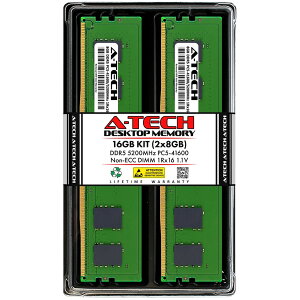 A-Tech 16GB(2x8GB) DDR5-5200 PC5-41600 DIMM 1Rx16 �f�X�N�g�b�v�p ������ �Ή��@��: Dell Alienware Aurora R15 AMD / HP Elite 805 G9 SFF / HP Omen 16L TG03-0100m / HP Omen 16L TG03-0055m / HP Omen 16L TG03-0000m / HP Omen 35L GT16-0000m ��