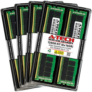 A-Tech 128GB(8x16GB) DDR4-2666 PC4-21300 ECC Registered RDIMM 2Rx4 �T�[�o�[�p ������ �Ή��@��: Dell Precision T5810 / Dell Precision T7810 / Dell Precision R7910 / Dell Precision T7910 / HP Synergy 480 G10 / HP Synergy 680 G9 / HP Synergy 660 G