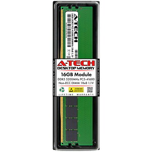 A-Tech 16GB DDR5-5200 PC5-41600 DIMM 1Rx8 �f�X�N�g�b�v�p ������ �Ή��@��: Dell Alienware Aurora R15 AMD / HP Elite 805 G9 SFF / HP Omen 16L TG03-0100m / HP Omen 16L TG03-0055m / HP Omen 16L TG03-0000m / HP Omen 35L GT16-0000m ��