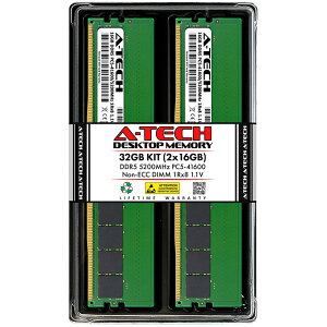 A-Tech 32GB(2x16GB) DDR5-5200 PC5-41600 DIMM 1Rx8 �f�X�N�g�b�v�p ������ �Ή��@��: Dell Alienware Aurora R15 AMD / HP Elite 805 G9 SFF / HP Omen 16L TG03-0100m / HP Omen 16L TG03-0055m / HP Omen 16L TG03-0000m / HP Omen 35L GT16-0000m ��