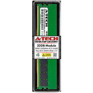 A-Tech 32GB DDR5-5200 PC5-41600 DIMM 2Rx8 �f�X�N�g�b�v�p ������ �Ή��@��: Dell Alienware Aurora R15 AMD / HP Elite 805 G9 SFF / HP Omen 16L TG03-0100m / HP Omen 16L TG03-0055m / HP Omen 16L TG03-0000m / HP Omen 35L GT16-0000m ��