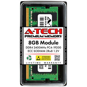 A-Tech 8GB DDR4-2400 PC4-19200 ECC SO-DIMM 2Rx8 ���[�N�X�e�[�V�����E�T�[�o�[�p ������ �Ή��@��: QNAP TS-873AeU-4G / QNAP TS-873AeU-RP-4G / QNAP TS-h973AX-32G / QNAP TS-h973AX-8G / QNAP TS-873A-8G / QNAP TS-673A-8G / QNAP TS-473A-8G