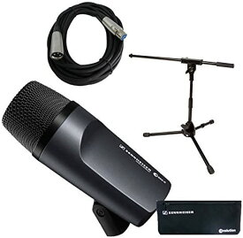 Sennheiser e 602-II ベース/キックドラムマイク、ショートマイクスタンド&amp;ケーブルバンドル付き