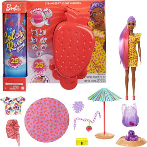 Barbie�o�[�r�[ �J���[���r�[���t�H�[���I�h�[�����y�b�g�t�����h 25�̃T�v���C�Y ����t���o�u���t �ߑ� �w�A�G�N�X�e���V���� �A�N�Z�T���[ �q���p�u���X���b�g���`���[�� ���ɉB�ꂽ �T