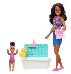 Barbie�o�[�r�[ Skipper �x�r�[�V�b�^�[�Y Inc. �v���C�Z�b�g �o�X�^�u�t�� �x�r�[�V�b�^�[Skipper�h�[�����������c���h�[�� �{�^���Řr�����������Ԃ� �e�[�}�A�N�Z�T���[�t�� 3-7�Ό����M�t�g