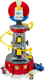 パウ・パトロール、Mighty Lookout Tower、4つの限定ボーナスアクションフィギュア、おもちゃの車、ライトとサウンド3歳以上の子供用おもちゃ