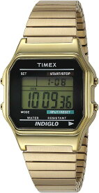 TIMEXタイメックス メンズ T78677 Classic Digital Gold-Tone Stainless Steel Expansion Band 腕時計