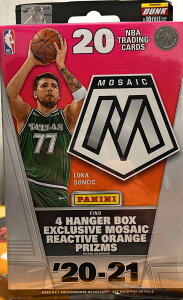 2021 Panini Mosaic Basketball �J�[�h �n���K�[�{�b�N�X 4���̌���Mosaic Reactive Orange Prizms 1�{�b�N�X20�� ���M�T�C�� ���[�L�[ �o���G�[�V��������