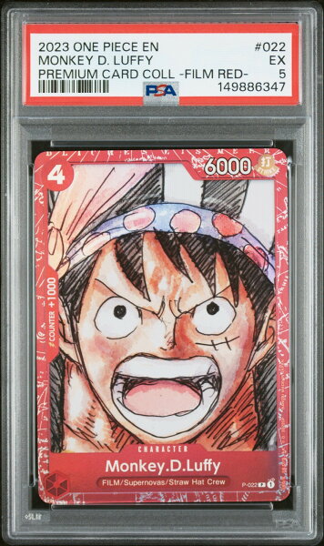 ワンピース英語版 PREMIUM CARD COLLECTION -ONE PIECE FILM RED- MONKEY D. LUFFY プロモ PSA 5 鑑定済【中古】