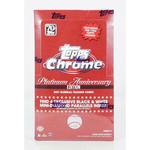 MLB 2021 Topps Chrome Platinum Anniversary �x�[�X�{�[�� �z�r�[���C�g�{�b�N�X ���J��