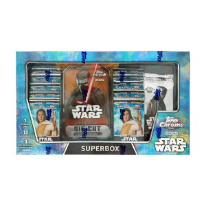 �X�^�[�E�H�[�Y�p��� 2025 Topps Star Wars Chrome Superbox ���J���{�b�N�X �g���[�f�B���O�J�[�h �X�[�p�[�{�b�N�X ����{�[�i�X�p�b�N 15�p�b�N��
