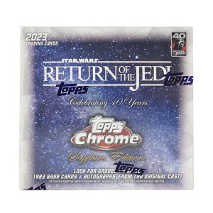 �X�^�[�E�H�[�Y�p��� 2023 Topps Star Wars: Return of the Jedi Chrome Sapphire Edition Hobby Box 40���N�L�O
