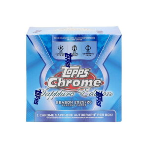 �T�b�J�[ 2025-26 Topps Chrome Premier League Soccer Sapphire Edition Box �T�t�@�C�A��