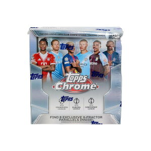 �T�b�J�[ 2025/26 Topps Chrome UEFA Club Competitions Mega Box ���K�{�b�N�X ���B�N���u��� �p�b�P�[�W���ׂȃ_���[�W����