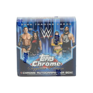 WWE 2026 Topps Chrome WWE Sapphire Edition �{�b�N�X �T�t�@�C�A�E�G�f�B�V���� �g���[�f�B���O�J�[�h
