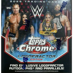 WWE 2026 Topps Chrome WWE Wrestling Logofractor Edition �{�b�N�X �g���[�f�B���O�J�[�h