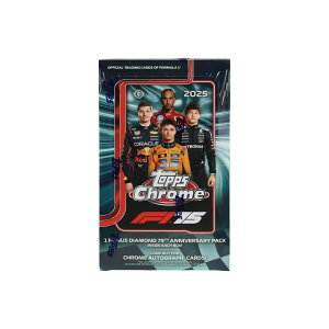 F1 2025 Topps Chrome Formula 1 Hobby Box �z�r�[�{�b�N�X 75���N�L�O�p�b�N �V���A���p������