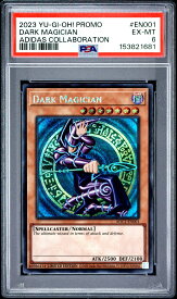 遊戯王英語版 2023 YU-GI-OH! PROMO ADIDAS COLLABORATION DARK MAGICIAN プロモ #EN001 PSA 6 鑑定済【中古】