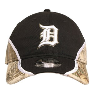 New Era �f�g���C�g�E�^�C�K�[�X Black Realtree 9TWENTY �L���b�v �X�q �X�g���b�v�o�b�N �u���b�N/���A���c���[ MLB