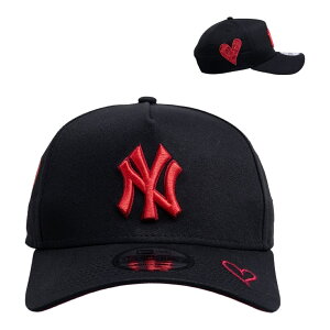New Era �j���[���[�N�E�����L�[�X Certified Lover Boy 9FORTY A-Frame �L���b�v �X�i�b�v�o�b�N �u���b�N �J�[�f�B�i�� MLB �X�q