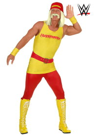WWE メンズ ハルク・ホーガン プロレス コスチューム 5点セット 大人用 男性用 ハロウィン 仮装 衣装