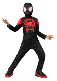 スパイダーマン:スパイダーバース マイルス・モラレス コスチューム キッズ用 子供用 ハロウィン 衣装 仮装 コスプレ 2点セット
