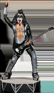 KISS �W�[���E�V�����Y �U�E�f�[���� �X�^�`���[ 1/6�X�P�[�� Ikon Collectables