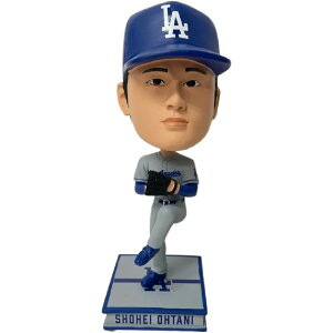大谷翔平選手 ロサンゼルス ドジャース ビジターユニフォーム ビッグヘッドフィギュア 24cm ピッチング 投手 ボブルヘッド フィギュア Foco 公式 限定生産