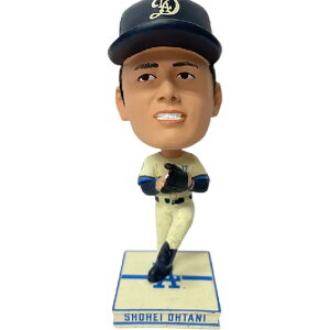 大谷翔平選手 ロサンゼルス ドジャース オルタネイトユニフォーム ミニビッグヘッドフィギュア 11.5cm ピッチング 投手 ボブルヘッド フィギュア Foco 公式 限定生産