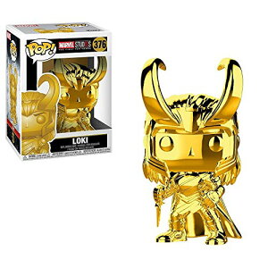 Funko Pop! �}�[�x���E�X�^�W�I 10���N�L�O ���L �S�[���h�E�N���� �t�B�M���A Marvel Studios 10 Loki Gold Chrome POP �r�j�[���t�B�M���A �O�b�Y �R���N�V���� �L�����N�^�[